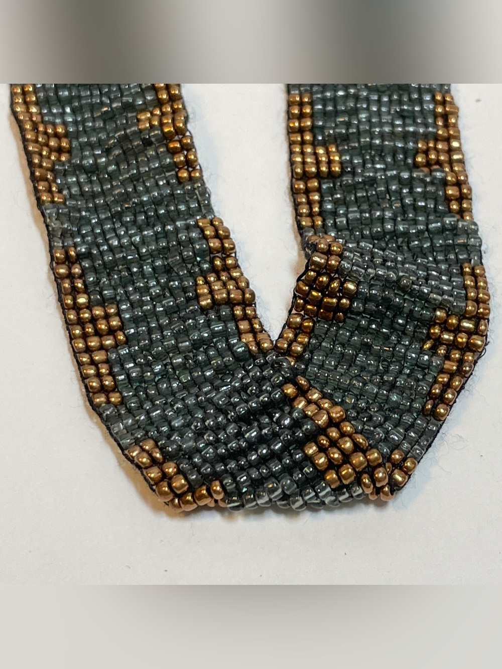 Pre-owned Boho Style Multi-strand Multi-color Seed Bead Necklace - Black Coppery - Picture 5 of 15
